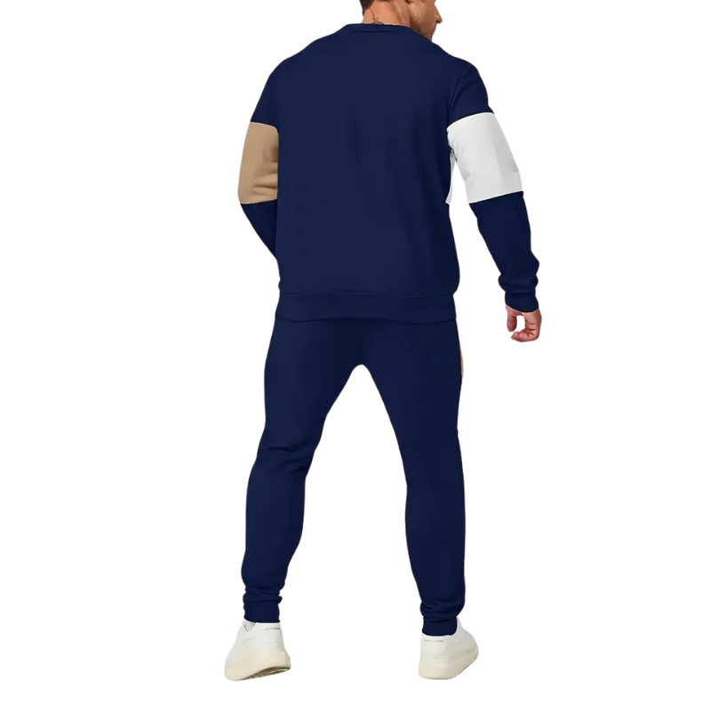 Men’s Color Block Track Suit Set